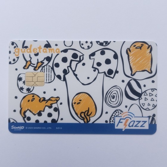 Flazz BCA Gen 2 Motif Gudetama dan Hello Kitty Limited Edition  - gudetama putih