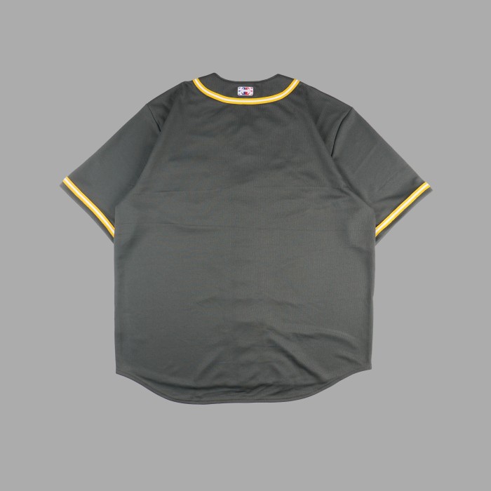 HIGHEST KEMEJA PENDEK PRIA BASEBALL UKURAN BIG SIZE JUMBO PRIA DRYFIT WARNA GREY OLAHRAGA HIGHESTWORLD HGB22