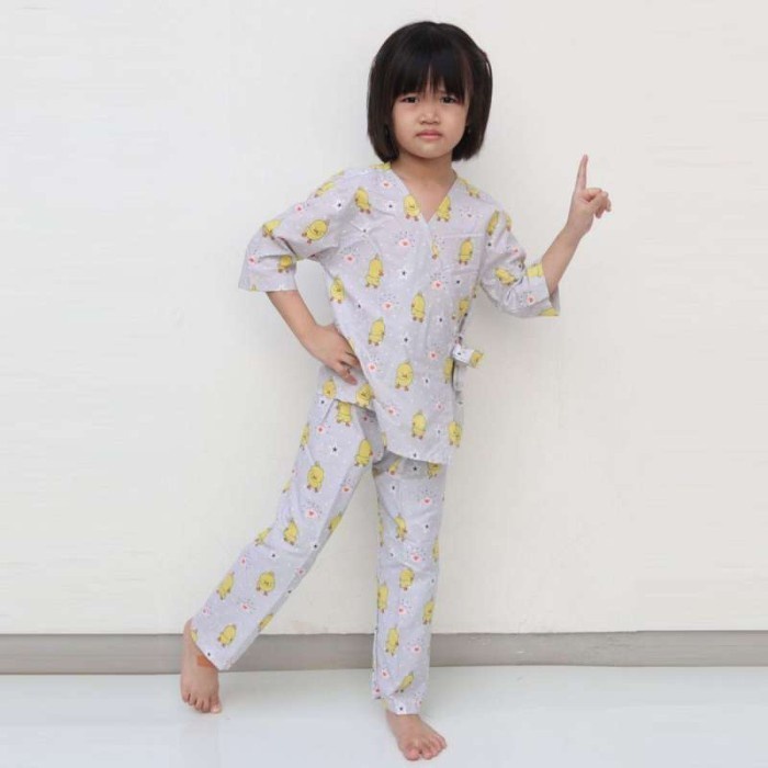 Setelan Baju Tidur Anak Eropa Eiffel Blue  Murah Premium