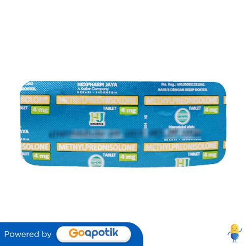 METHYLPREDNISOLONE HEXPHARM 4 MG STRIP 10 TABLET