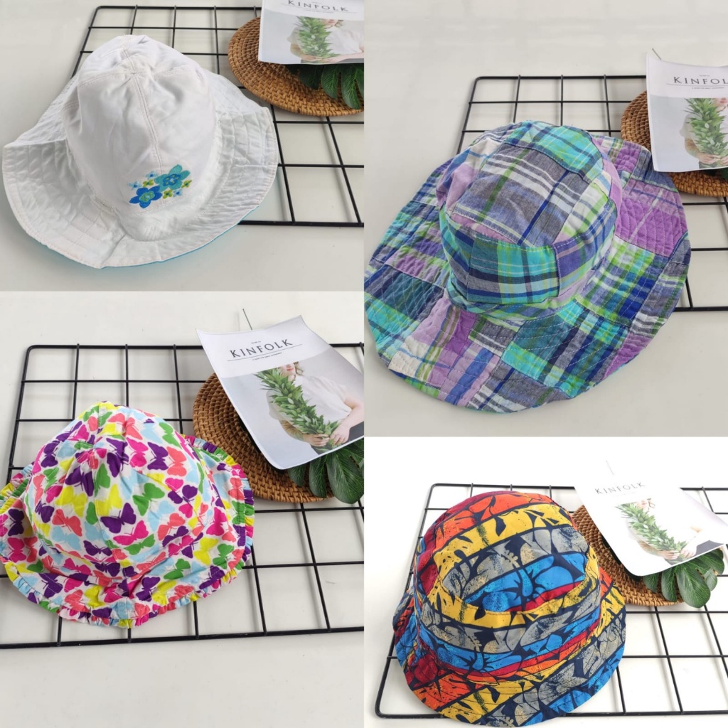 BRANDED Bucket Hat anak Laki-laki dan perempuan Topi anak Unisex Topi branded topi lucu Cewek Cowok 