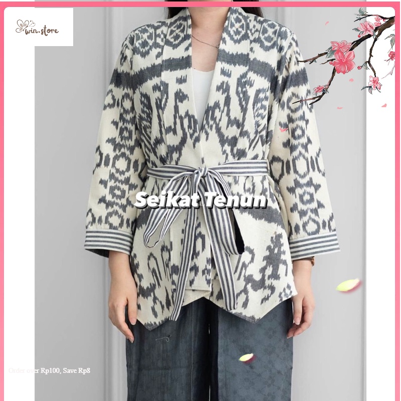 Outer Kekinian / outer tenun etnik, outer tenun sumba by seikat tenun