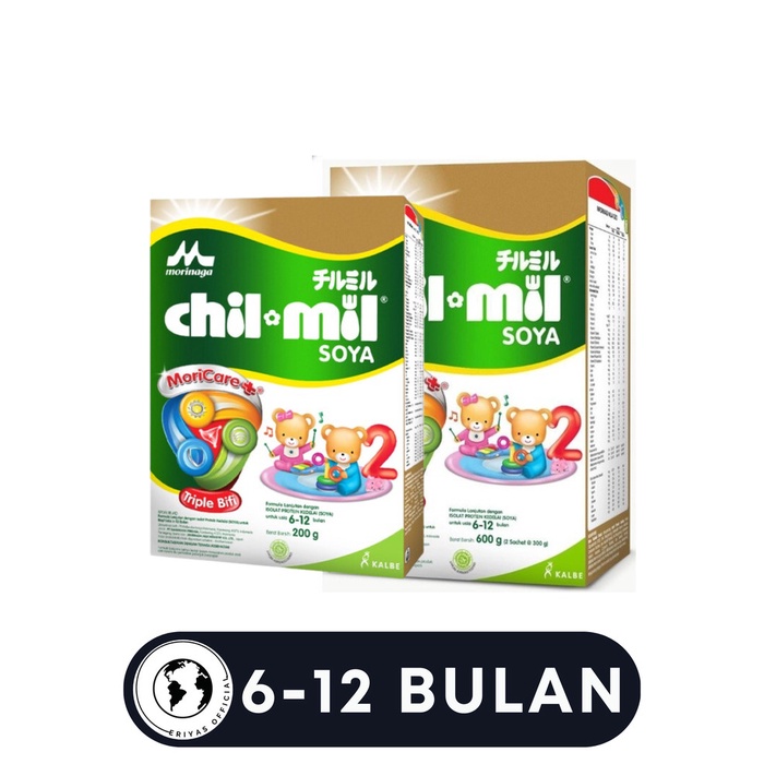 Susu Morinaga Chil Mil Soya 2 untuk 6-12 Bulan - 200