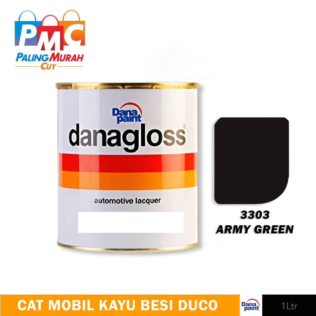 DANAGLOSS NC 3303 ARMY GREEN - Cat Mobil Kayu Besi Duco