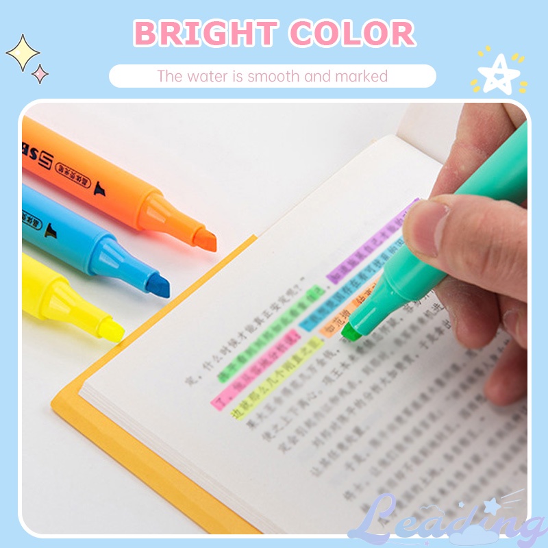 

Spidol Highlighter segi tiga Journal Marker Warna Pen Alat Tulis Replacement Stabilo-Le