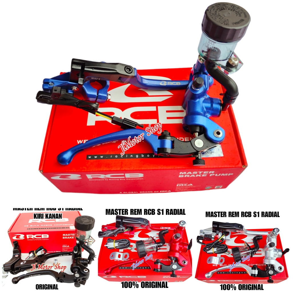 MASTER REM RCB S1 KANAN KIRI S1 RADIAL - PAKET MASTER REM DAN HANDLE KOPLING REM RCB S1 BEAT VARIO S