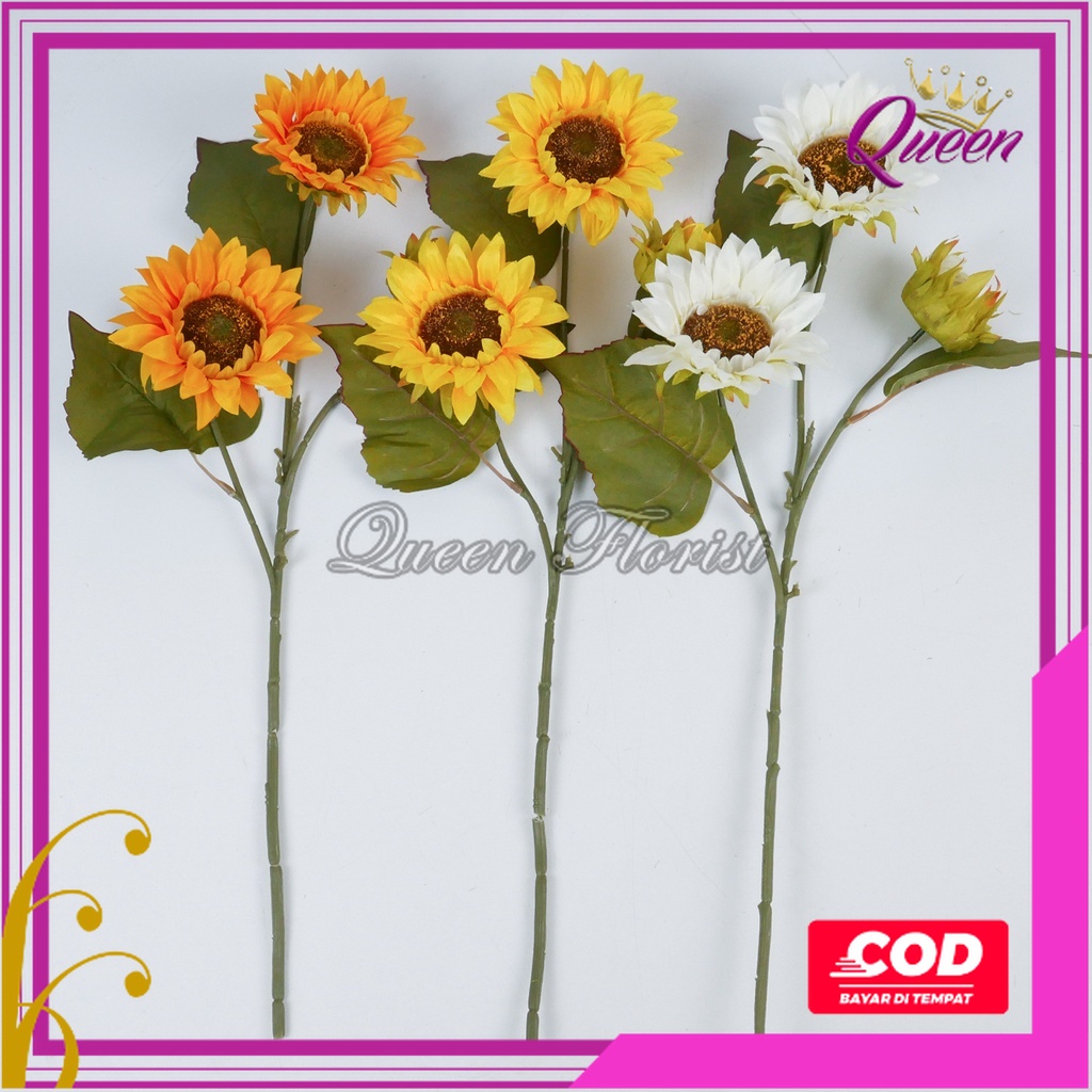 BUNGA MATAHARI KUNCUP M CABANG 3 ARTIFICIAL KAIN DIY BUNGA MATAHARI TAMAN CAFE TANAMAN HIAS MEDIUM IMPORT SUTRA PREMIUM DEKORASI PERNIKAHAN ARTIFISIAL MURAH BERKUALITAS LUAR RUANGAN DECOR RUMAH BUNGA SUNFLOWER