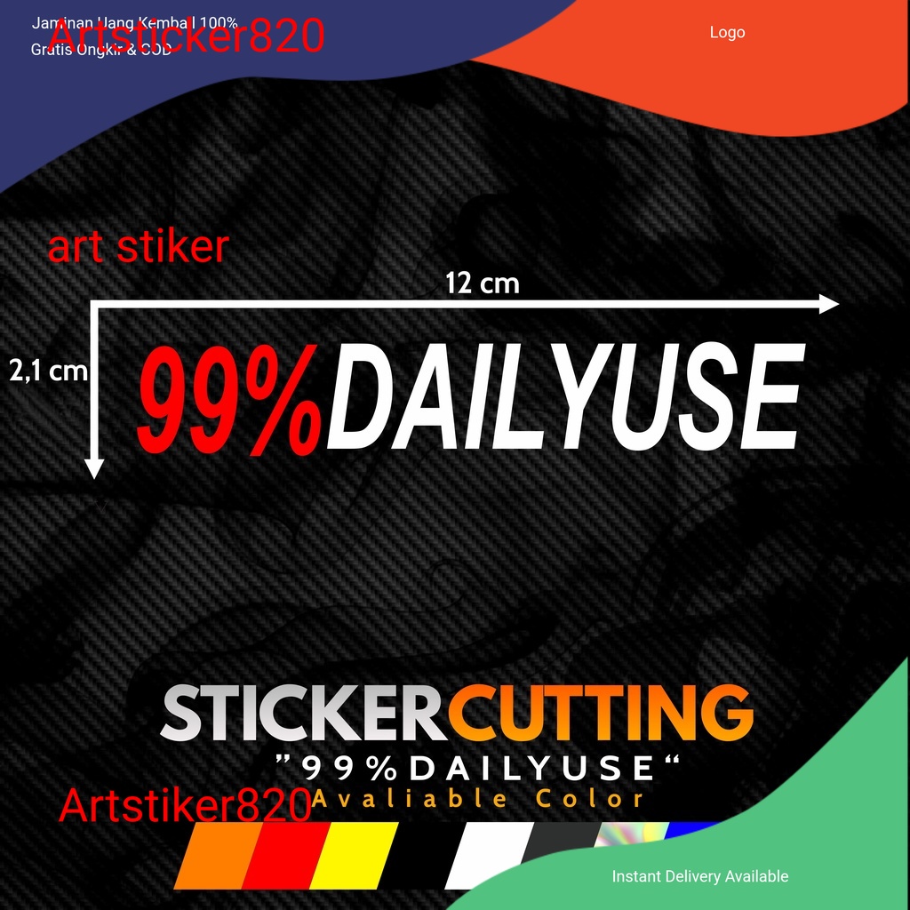 STICKER STIKER CUTTING 99% DAILYUSE STICKER VIRAL HITS Artstiker820
