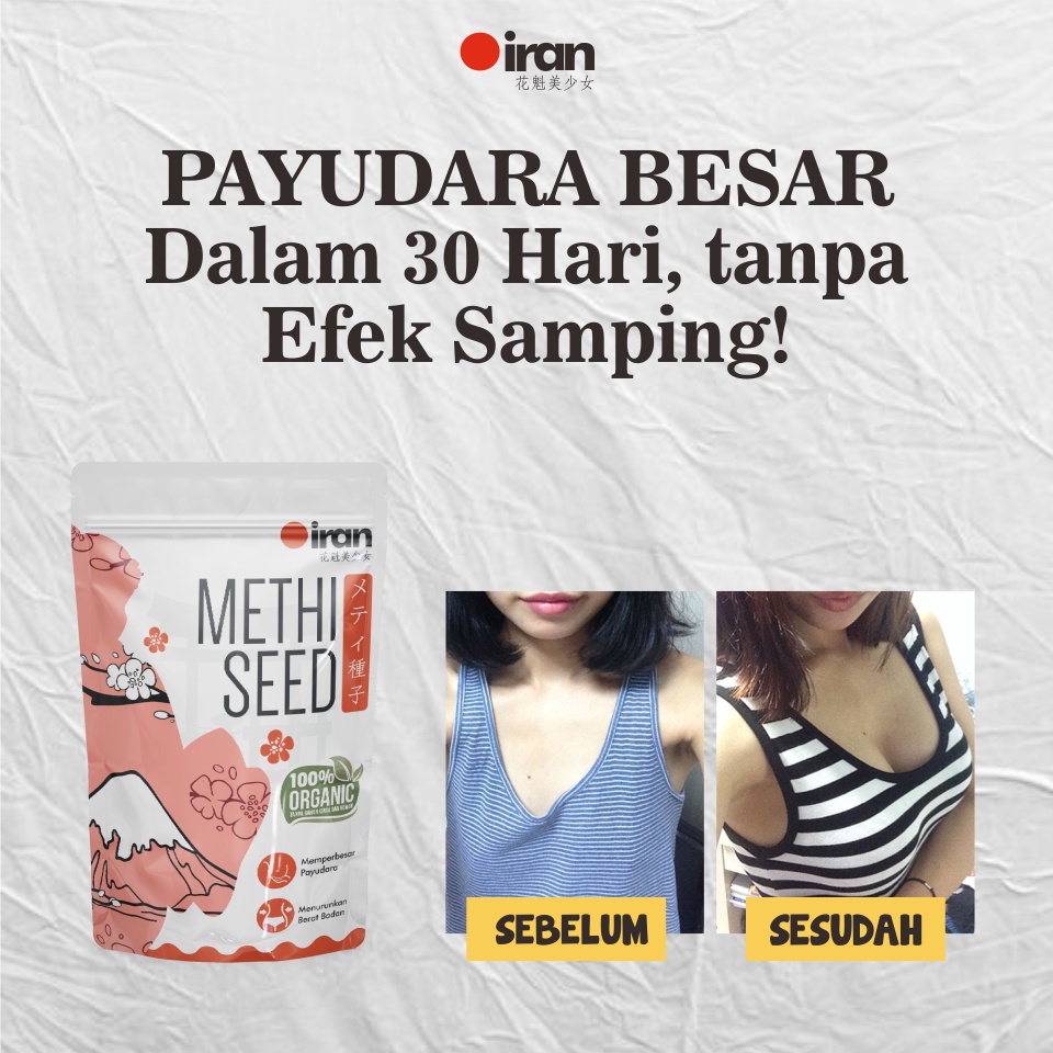 (COD) Pembesar Payudara Ampuh Permanen METHI SEED Teh Pengencang Payudara Pembesar Payudara Ampuh Pe