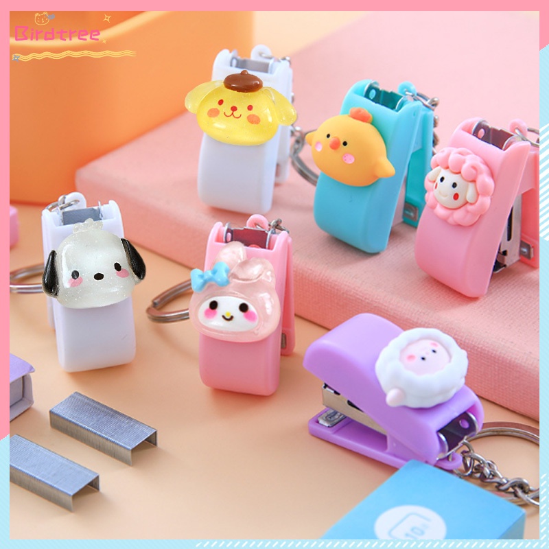 

[Readystock❤️COD]Stapler Mini Sanrio Kartun Lucu Portabel Stapler Kecil Kreatif Kantor Siswa Stapler Umum