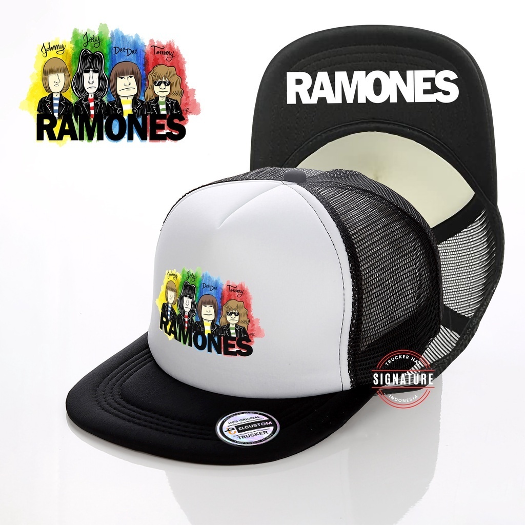 Ramones | Topi Trucker | Snapback | Topi cowo | Topi Jaring | Topi Custom | Signature