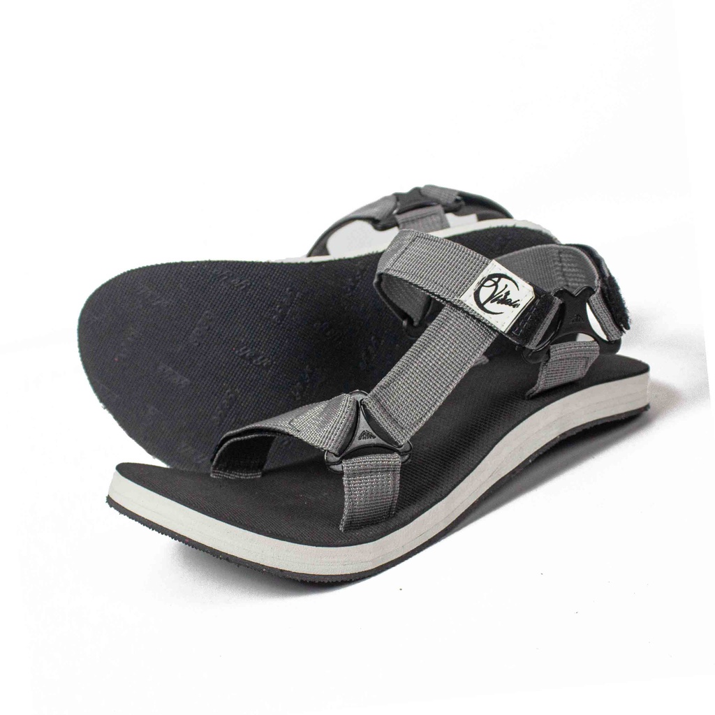 Sandal Sendal Gunung Pria Wanita Kekinian Selop Viral Outdoor FT-GN HT Warna Hitam Terbaru Murah Uku