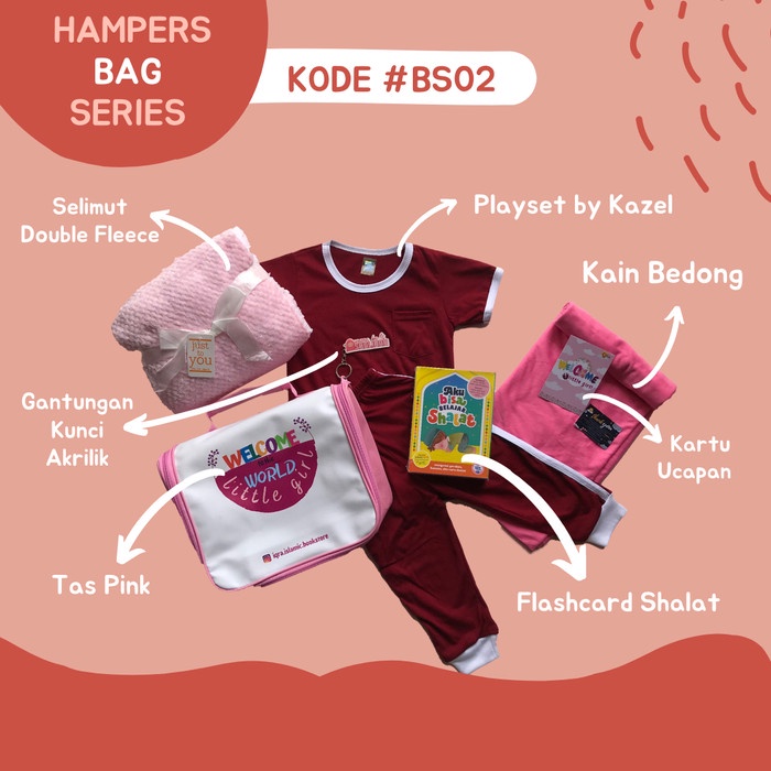 

HAMPERS TAS BABY GIRL PINK - KADO LAHIRAN BABY GIRL - BAYI PEREMPUAN