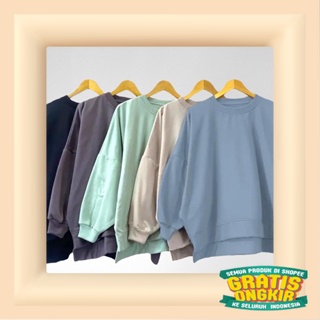 FF OVERSIZE SWEATER XXXL OBLONG WANITA BIG SIZE CREWNECK/ top murah termurah