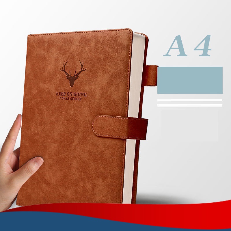 

Tlevino Buku Catatan Harian Notebook Cover Kulit Magnetic Buckle A4 - TL4 - Brown- PROMO BELANJA HEMAT MURAH BERKUALITAS