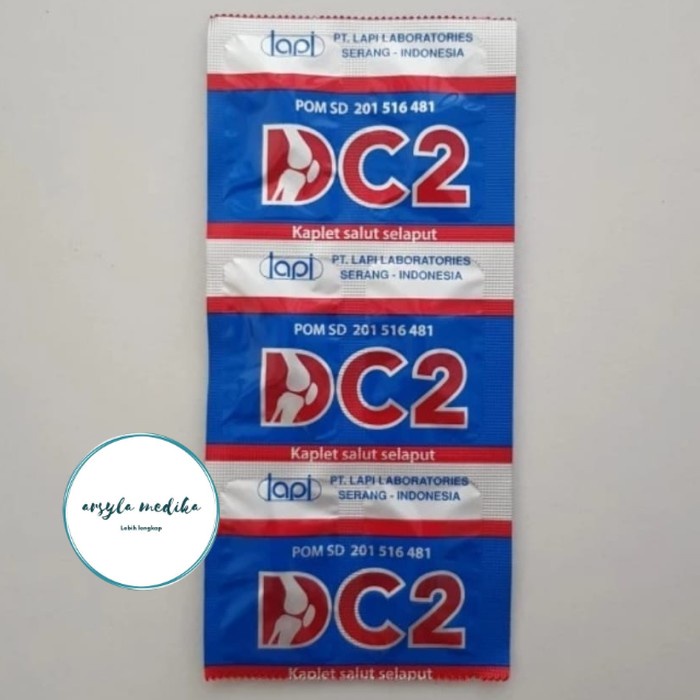 murah DC2 | DC 2 VITAMIN TULANG LAPI - STRIP 6 KAPLET originale