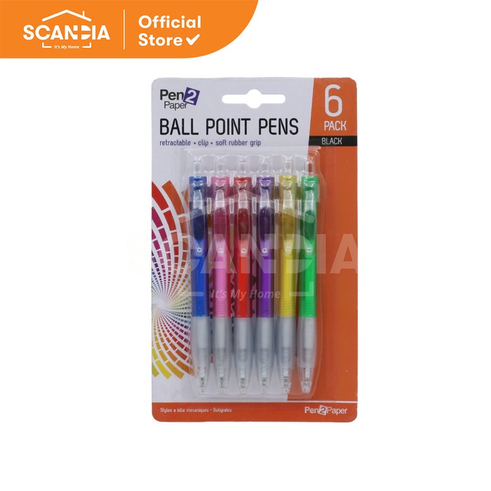 

SCANDIA Pulpen Pens Ball Point 6 Pcs/pk (SE0031)