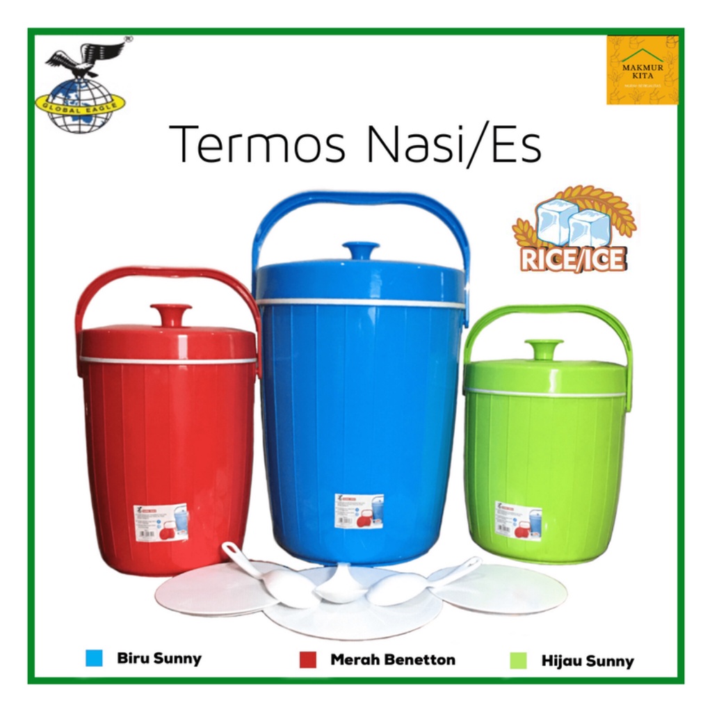 ⭐FJH⭐ (DISKON) Termos Nasi Es 14 17 21 26 30 Global Eagle / Termos Nasi Besar / Termos Es Besar / Te