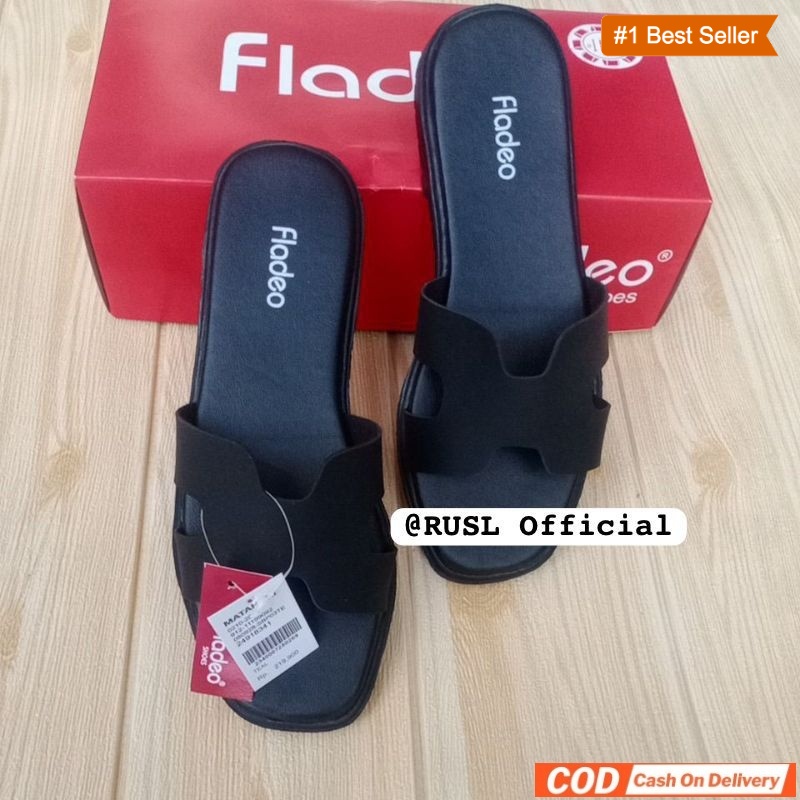 Sandal Wanita Sendal Wanita Slop Sol Karet Fladeo Sendals Sandal Fladeo