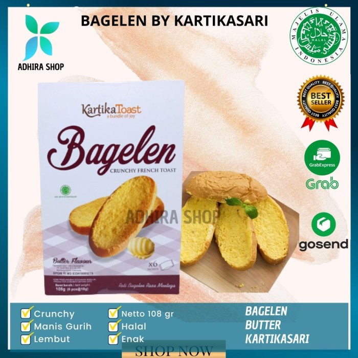 

Bagelen Kartika Toast 1 Dus 6 Sachet Rasa Butter Flavour Bagelan