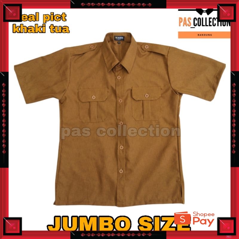12.12 SERAGAM SALE / [BISA COD] Atasan Seragam PNS Pria Pemda PDH Baju Kerja Size JUMBO