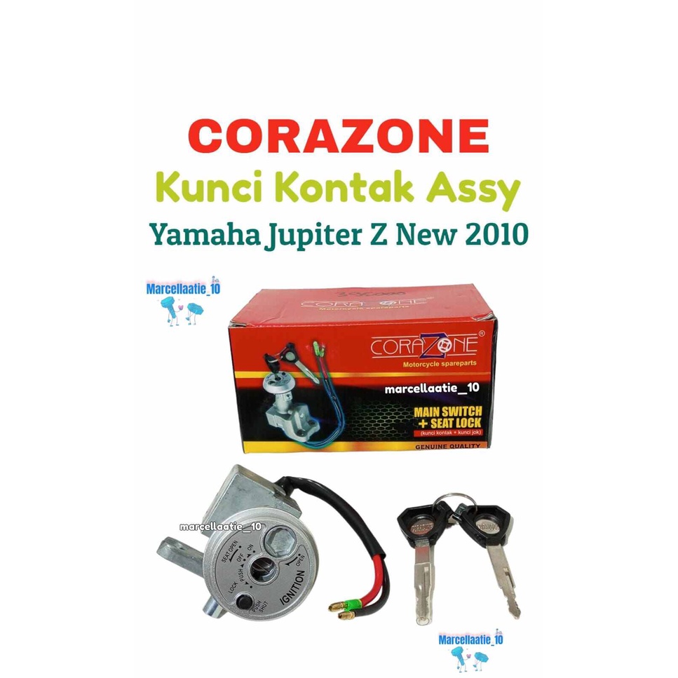 1 SET CORAZONE KUNCI KONTAK ASSY YAMAHA JUPITER Z NEW 2010 KUNCI KONTAK MOTOR JUPITER YAMAHA MAIN SW