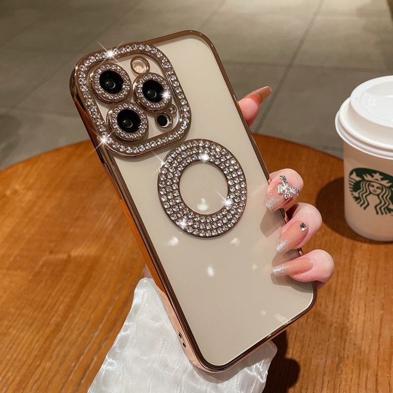 (kokorasman) case iphone 15 14 pro max plus 13 12 pro max diamond mewah