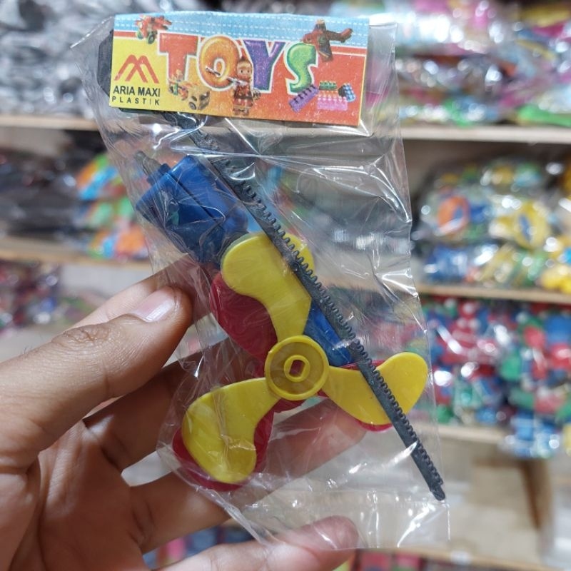 20 PCS Mainan Anak Gangsing Tarik Ufo Grosir Murah