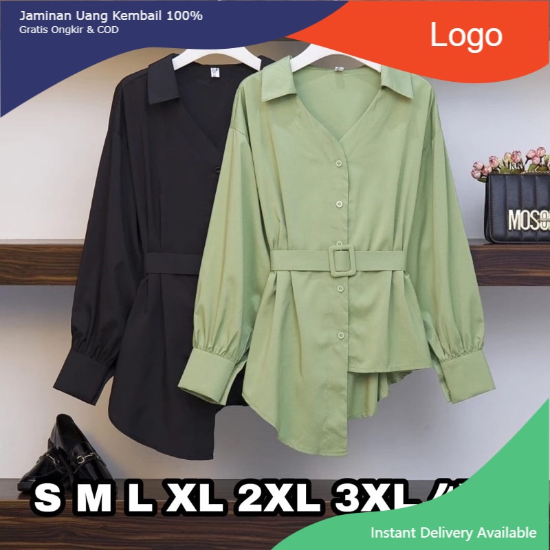 PROMO 12.12 // Starla Blouse - Ukuran S M L XL XXL XXXL XXXXL 2XL 3XL 4XL 2L 3L 4L 5L Kemeja Kerja B