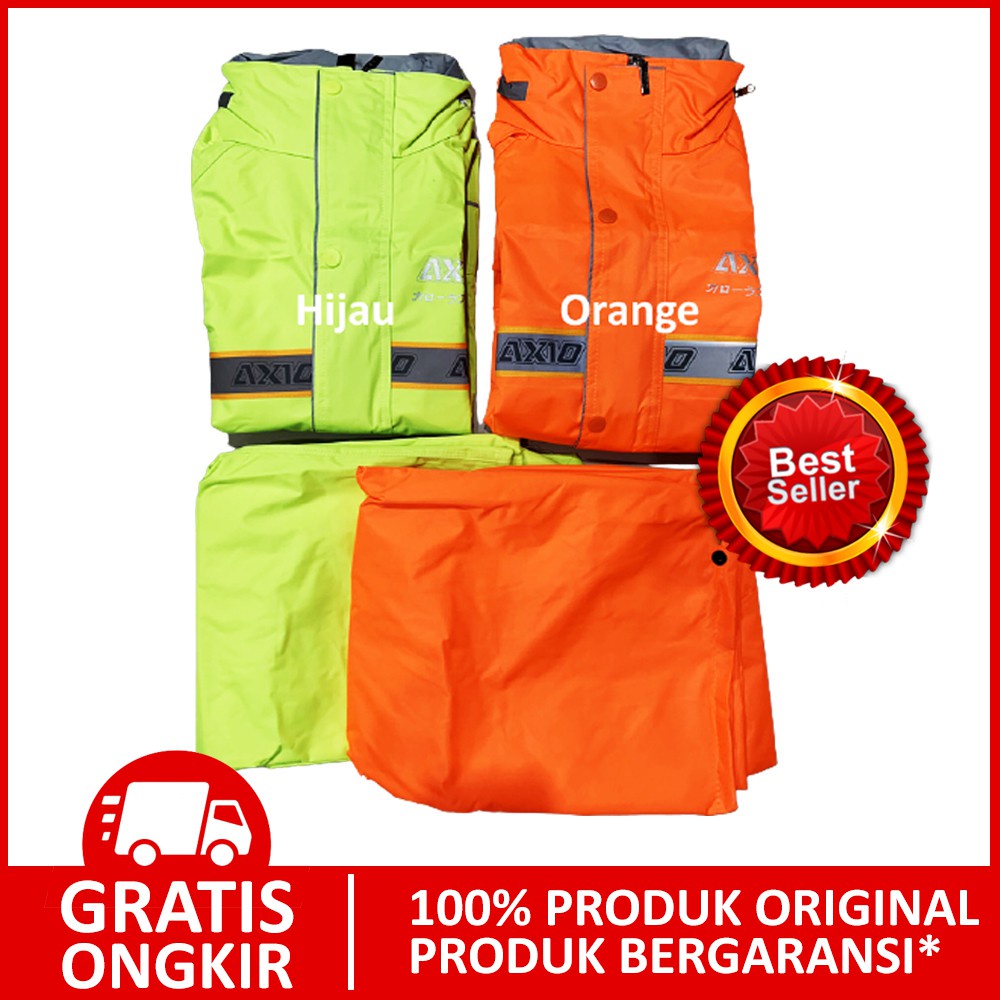 Jas Hujan AXIO Wanita ORIGINAL 100% Mantel Cewek Warna TOSCA PINK HIJAU ORANGE UNGU Kualitas Terbaik