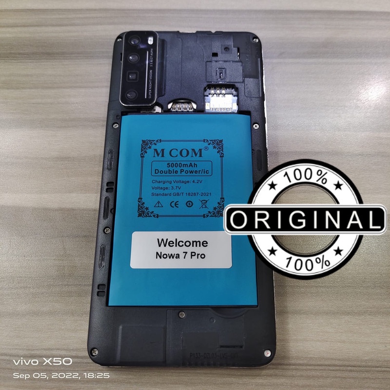 Battery Batere Batre Baterai Double Power Mcom Welcome Nowa 7 Pro Kapasitas 5000 Mah