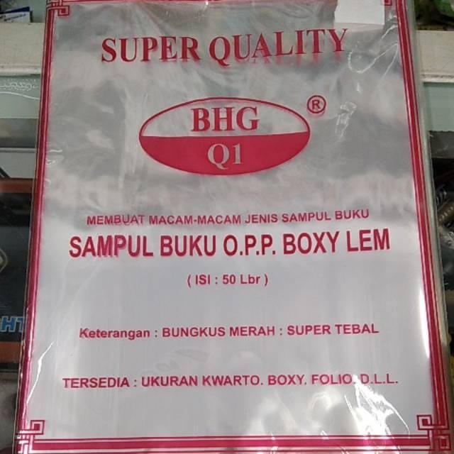 

BHG SAMPUL OPP BOXY