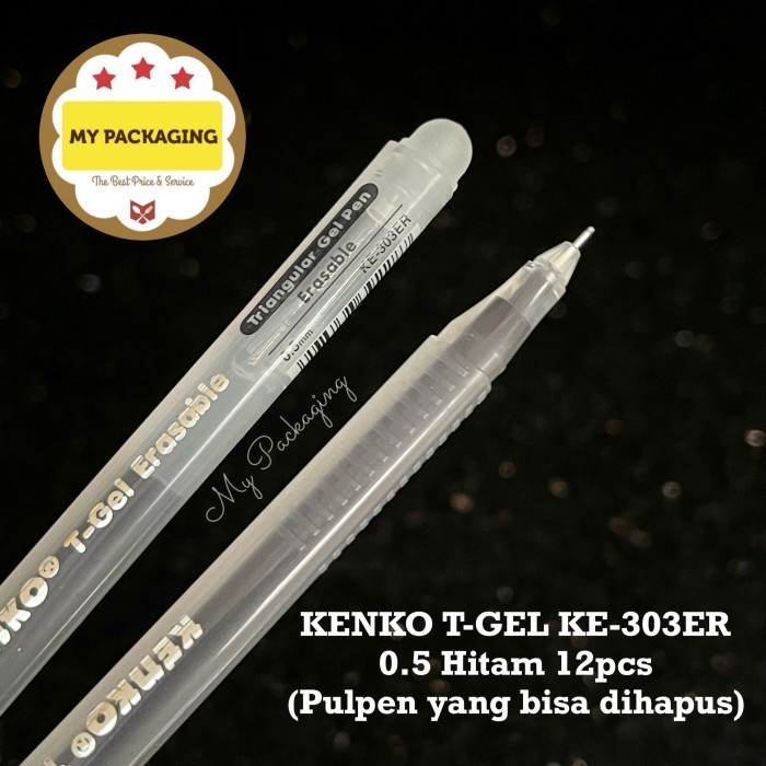 

KENKO T-GEL KE-303ER 0.5 Hitam 12pcs Pulpen yang bisa dihapus