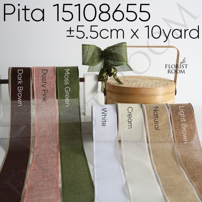 

Pita 15108655 ±5.5cm x 10 Yard - Ribbon - Goni - Dark Brown