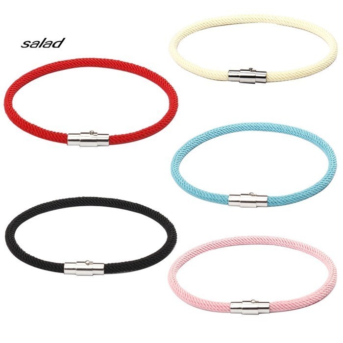 GELANG TALI KEPANG NILON WANITA PRIA GESPER MAGNETIK PREMIUM ORI G460