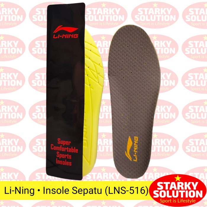 Sol Sepatu Insole Empuk Badminton Tenis Basket Voli LINING Original   40 (25 cm)