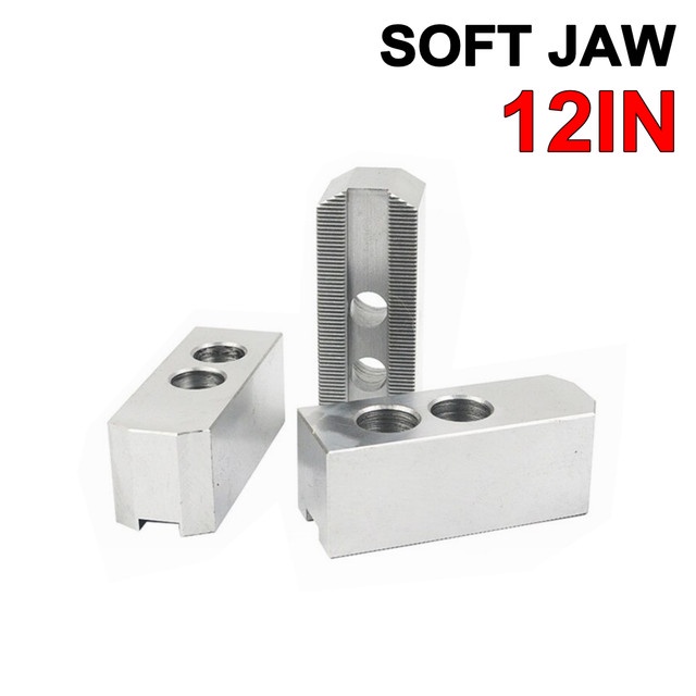 Soft Jaw 12" LEXEES Claw Bubut 12 Inch 3 Jaw Chuck Mesin Lathe CNC