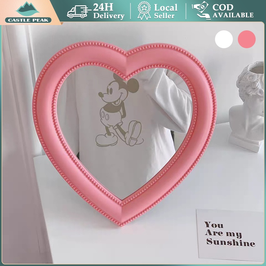 Korean love mirror / cermin hati Aesthetic | Cermin Love Aesthetic Korea Size Besar