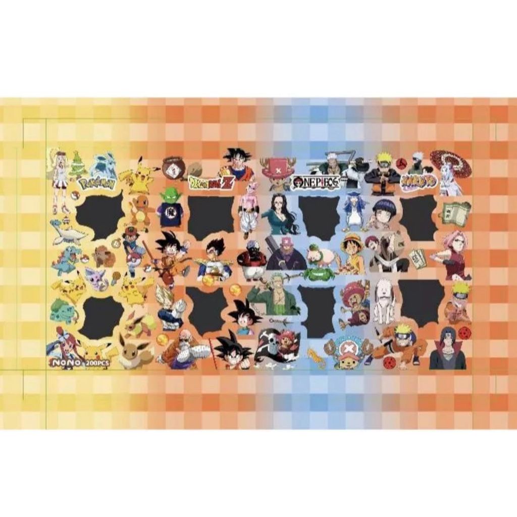 

Sticker Viral Mainan Anak Nono One Piece Stiker Label Hp Buku Diary Botol Isi 100Pcs