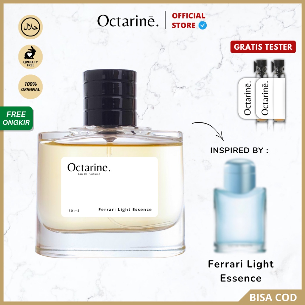 Octarine - Parfum Pria Tahan Lama Aroma Fresh Mewah Woody Inspired By Ferrari Light Essence | Parfum