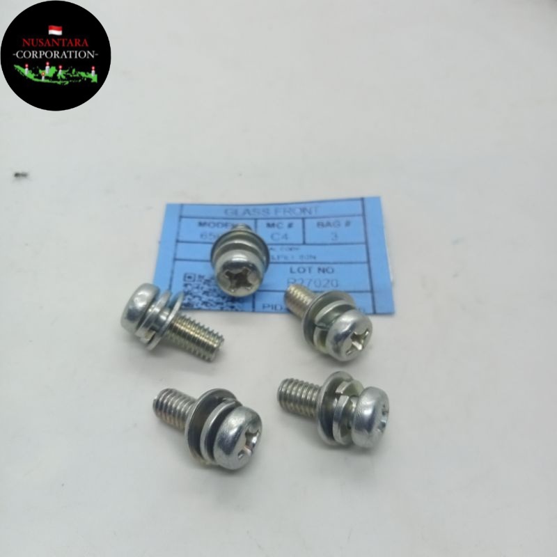 Baut 10 m6x12 kunci OBENG baut DOBEL RING ORIGINAL panjang 1,2 cm TOYOTA
