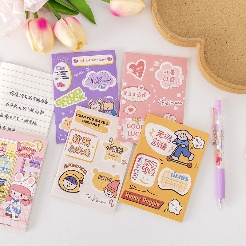 

17. Buku Tulis Mini Motif Lucu Buku Catatan Kecil Notebook Mini (Thehanscorner)