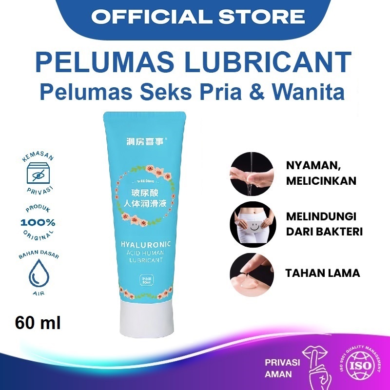 Lubricant 60 ml Sex Lubricant Pria Wanita Pelumas Pelicin Sex Hyaluronic Acid