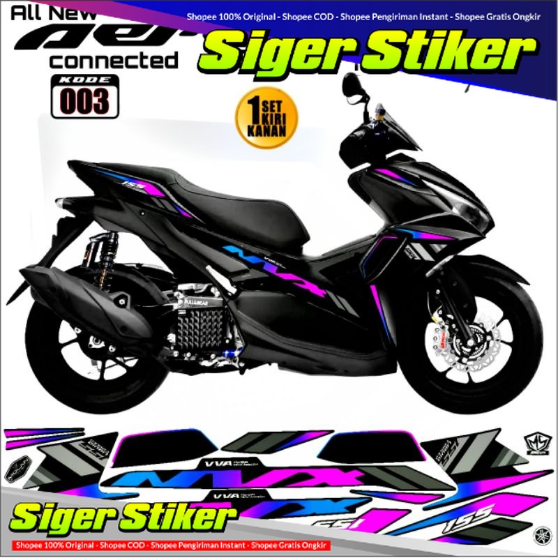 Decal Sticker Striping Variasi Aerox New NVX 155 All New Aerox 155 Connected Aerox 155 Vva Aerox New