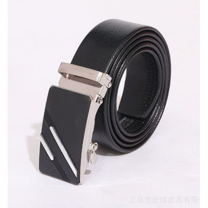 ( DR ) ikat pinggang rel kulit Anti gores/gesper kulit pria rel/ikat pinggang kulit pria rel