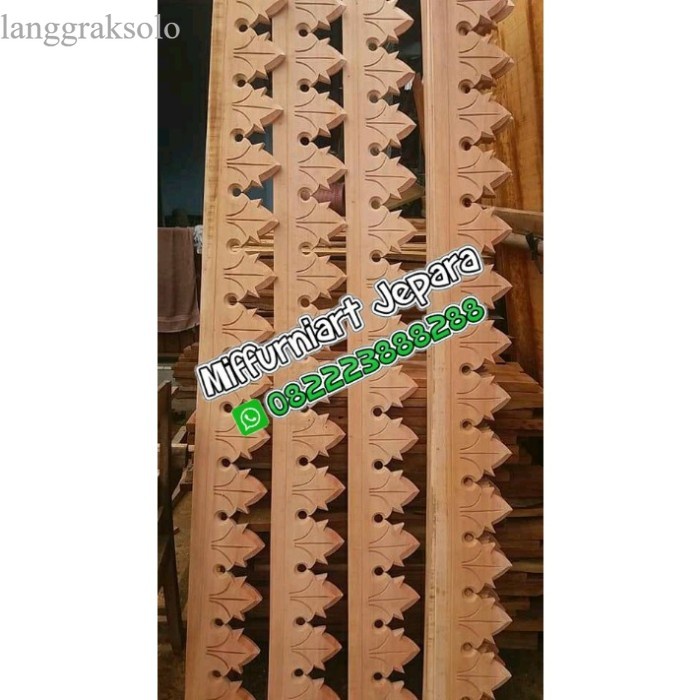 

lisplang ukir minimalis kayu mahoni murah