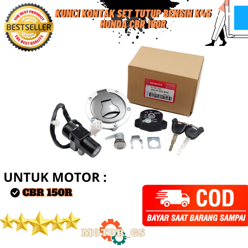 Kunci Kontak Honda CBR 150 / Kunci Kontak + Tutup Bensin K45 Honda CBR 150R - K45