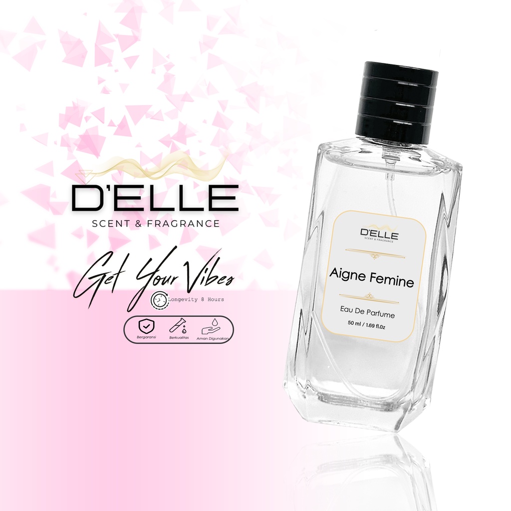 D'ELLE Official Aigne Femine Parfum Wanita Tahan Lama Eau de parfume EDP Inspired By Aigner To Femin
