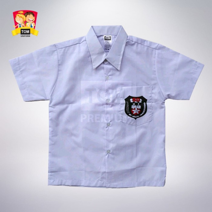 

[MEDAMART] DISKON Seragam TOM Kemeja SD Tangan Pendek No 3