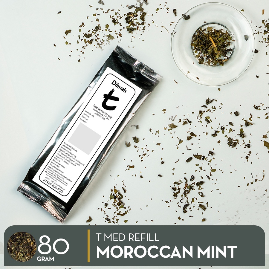 

Dilmah T Med Refill Moroccan Mint 80gr - Loose Tea - Daun Teh Kering